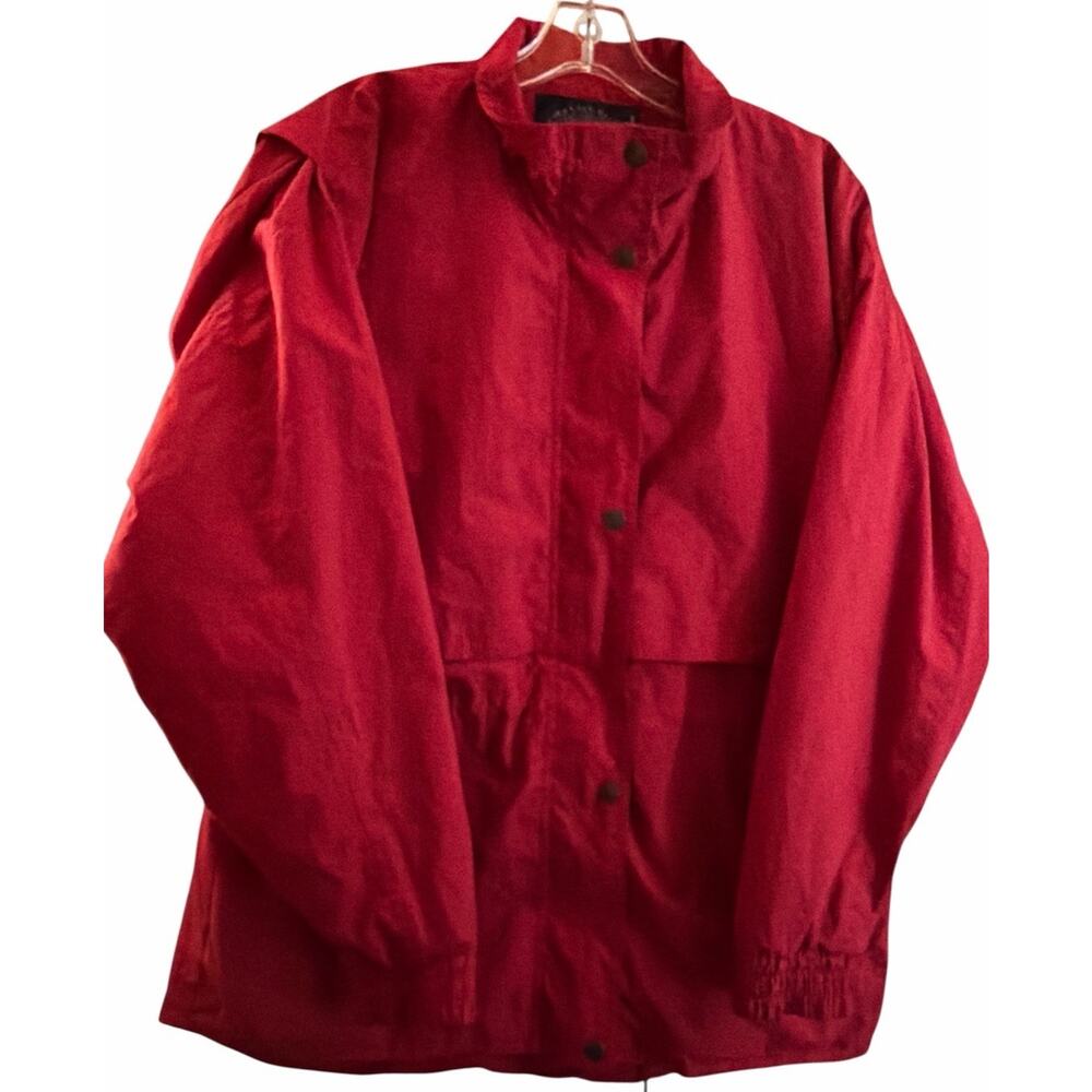 Sun Mountain Women’s Red Jacket Golf‎ windbreaker Ski Hiking Vintage Size Medium